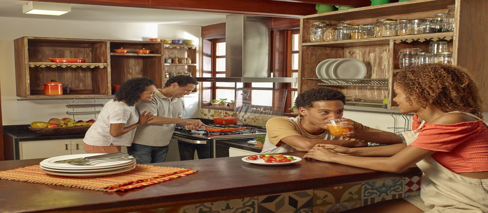 Vista frontal da loja